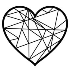 geometric heart