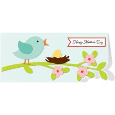 bird branch mother's day card