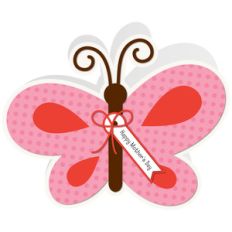 butterfly shaped mother's day card
