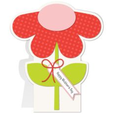 flower shaped mother day card