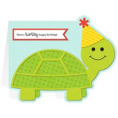 turtle shaped birthday card