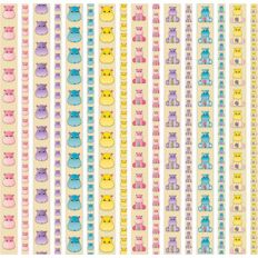 hippo washi strips