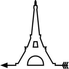 eiffel tower arrow