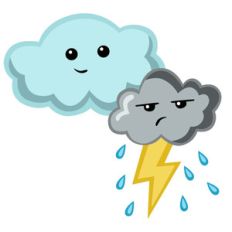 rain storm cloud cartoons