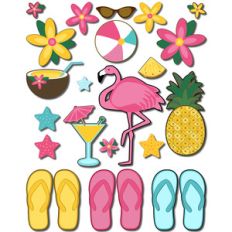 beach theme stickers