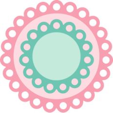 scalloped nesting circle