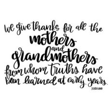 mothers and grandmothers