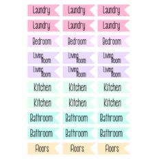 house cleaning flags