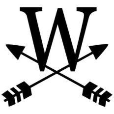 cross arrow monogram w