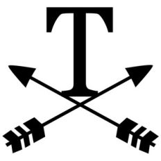 cross arrow monogram t