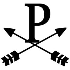 cross arrow monogram p