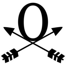 cross arrow monogram o