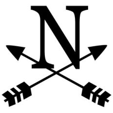 cross arrow monogram n