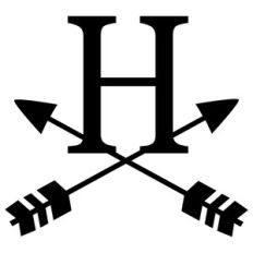 cross arrow monogram h