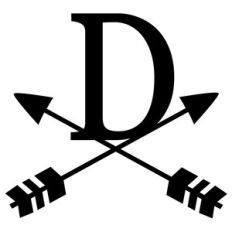 cross arrow monogram d