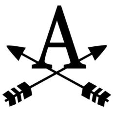cross arrow monogram a