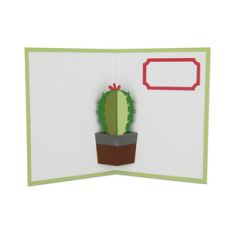 cactus pop up card