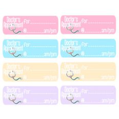 doctor appointment labels
