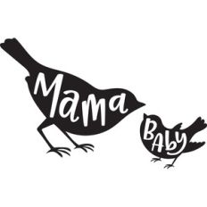 mama and baby bird