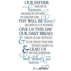 the lord's prayer scripture phrase
