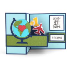 pop up box card father's day world