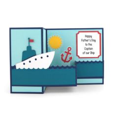 pop up box card father's day ship