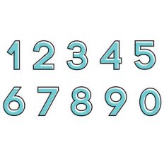 layered offset numbers