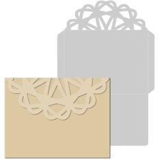 lace flap envelope