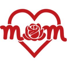 rose and heart mom