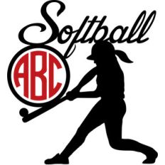 softball monogram