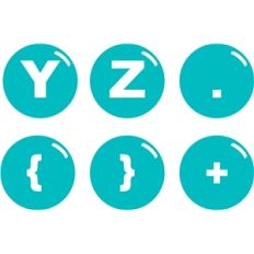 bubble letters y-z
