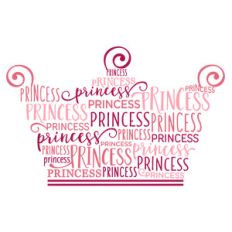 word collage - princess