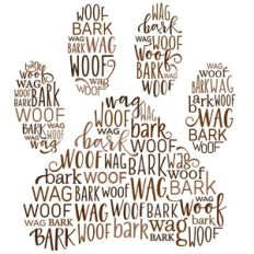 word collage - dog