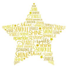 word collage - shine