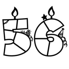 birthday photo frames (numbers 5-6)