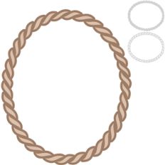 old west rope frame
