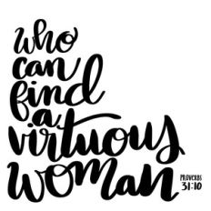a virtuous woman