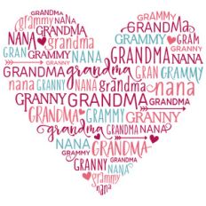 word collage - grandma