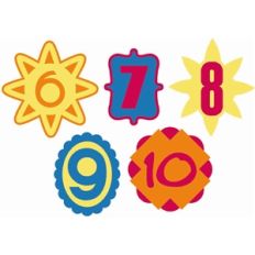 numbers layered shapes 6-10