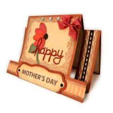 mother's day flower step card