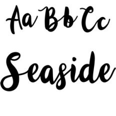 seaside script font