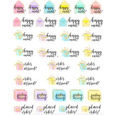 happy mail package stickers