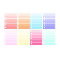 ombre heart boxes
