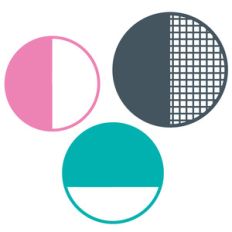 geometric patterned circles