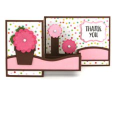 a2 pop up box card thank you