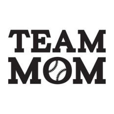 team baseball mom