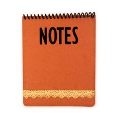 notes spiral booklet