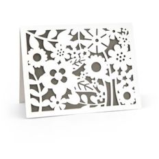 lace card a2 flowers