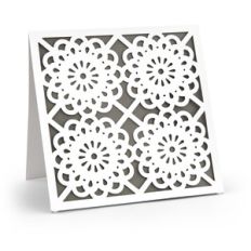 lace card 5x5 doily
