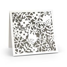 lace card 5x5 flowers